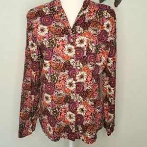 Women's Vera Bradley Floral blouse size Medium